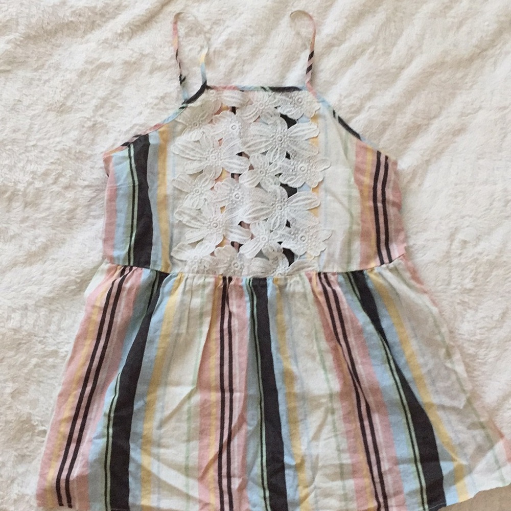 Pastel lace spaghetti strap top